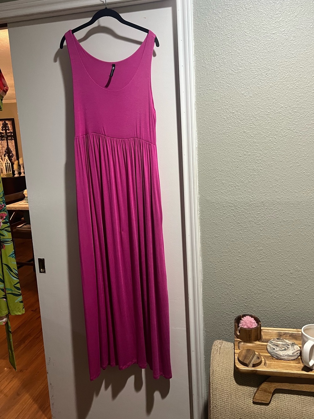 Rags and Couture Hot Pink Maxi Dress